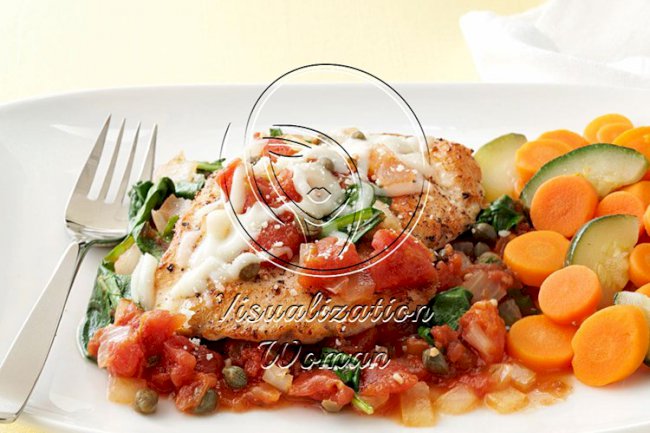 Chicken in Tomato-Caper Sauce