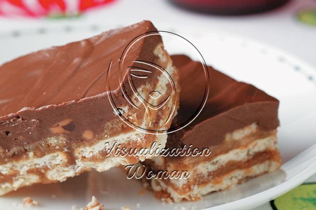 Chocolate Peanut Butter Crisp Bars