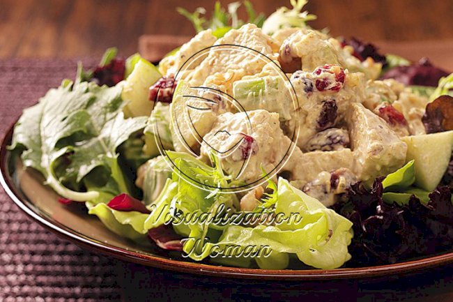 Fruited Curry Turkey Salad for Two