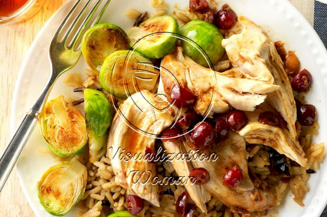 Slow-Cooked Cranberry Chicken