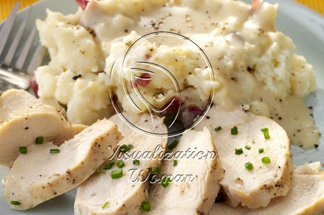 Chicken, Smashed Potatoes & Gravy