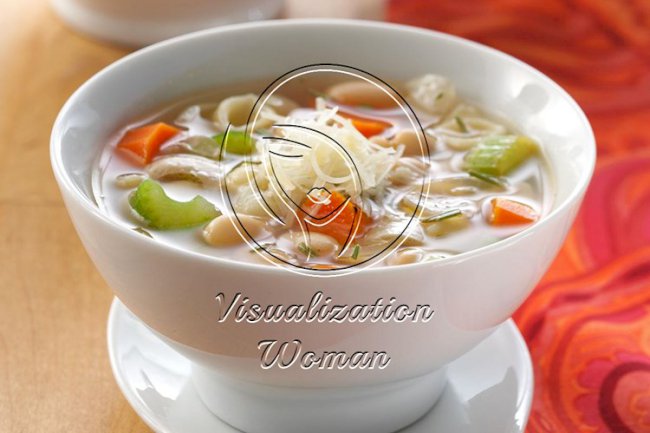 White Bean Soup with Rosemary & Parmesan