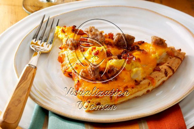 Pork Sausage Brunch Pizza