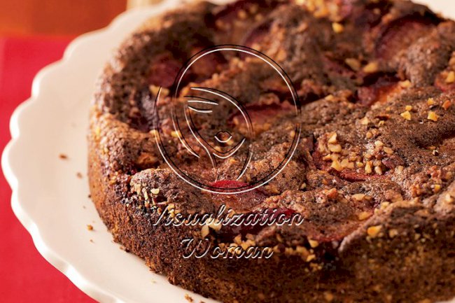 Plum-Topped Chocolate Kuchen