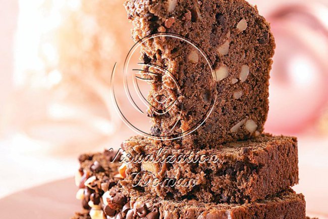 Almond-Studded Chocolate Loaf