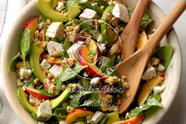 Chicken, Nectarine and Avocado Salad