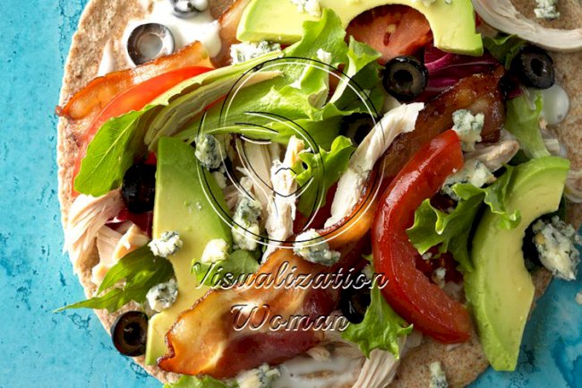 Cobb Salad Wrap Sandwiches