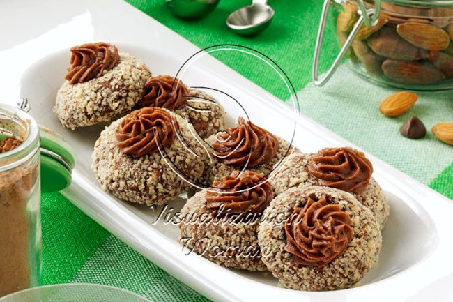 Chocolate-Almond Thumbprints