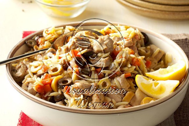 Mediterranean Chicken Orzo