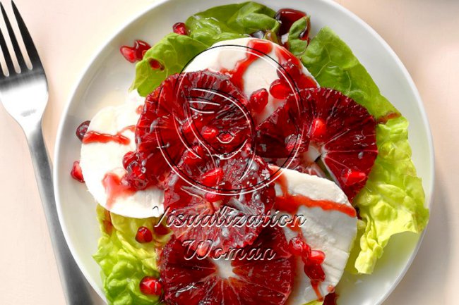 Blood Orange Caprese Salad