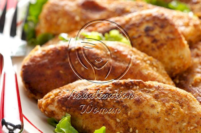 Pecan and Sesame Seed-Crusted Chicken