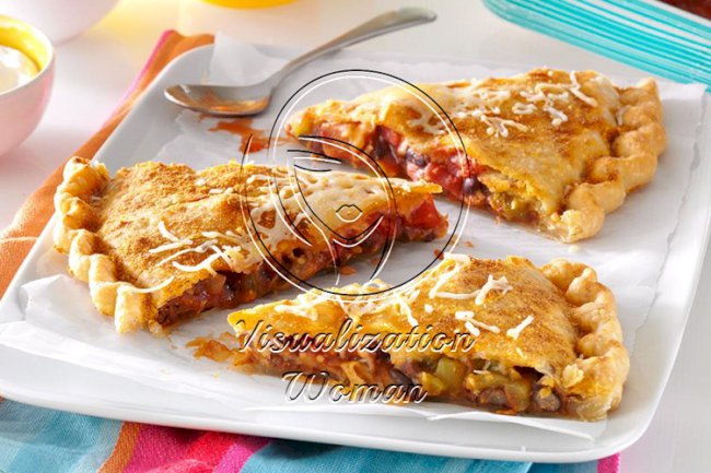 Bean & Salsa Stuffed Pizza