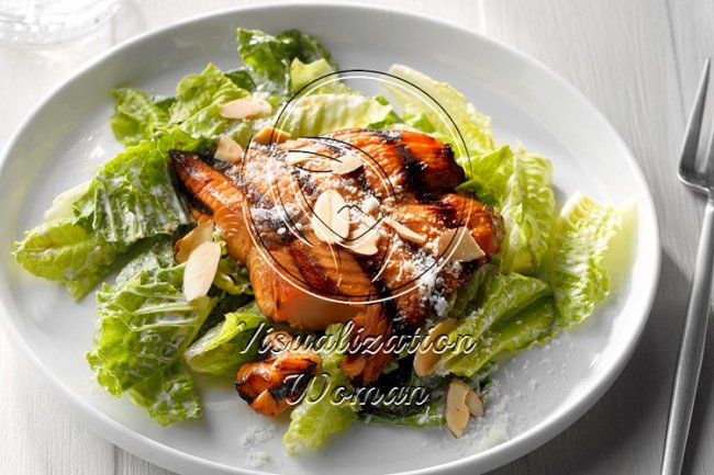 Salmon Caesar Salad