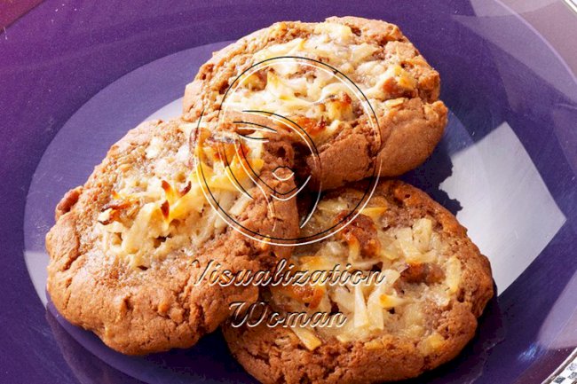 German Chocolate Thumbprint Cookies