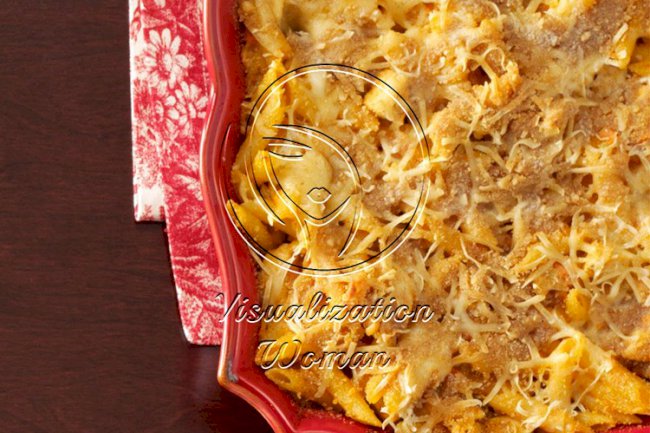 Buffalo Chicken Pasta Bake