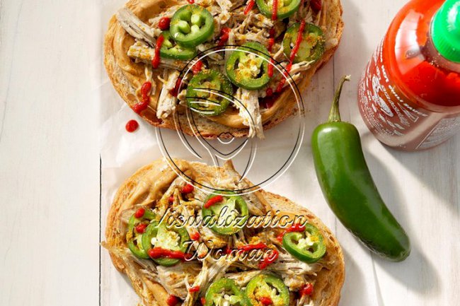 Spicy Peanut Butter and Pork Sandwich