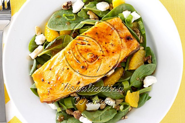 Salmon Spinach Salad