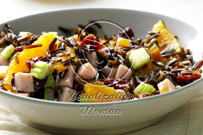 Orange-Wild Rice Salad with Smoked Turkey