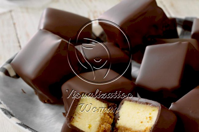 Chocolate-Covered Cheesecake Squares
