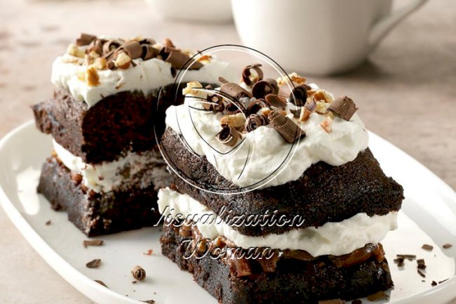 Dark Chocolate Pecan Cake