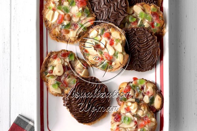 Chocolate Fruit N Nut Cookies