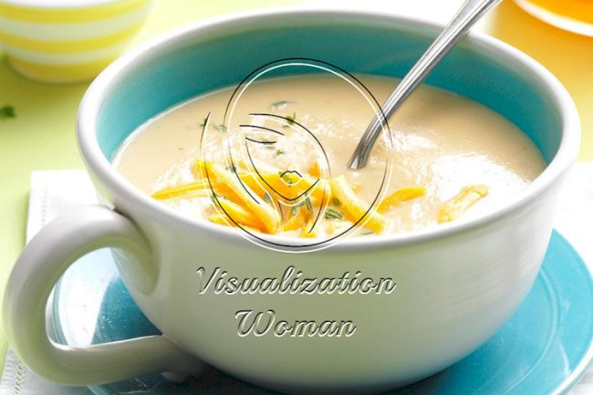 Cheddar Cauliflower Soup