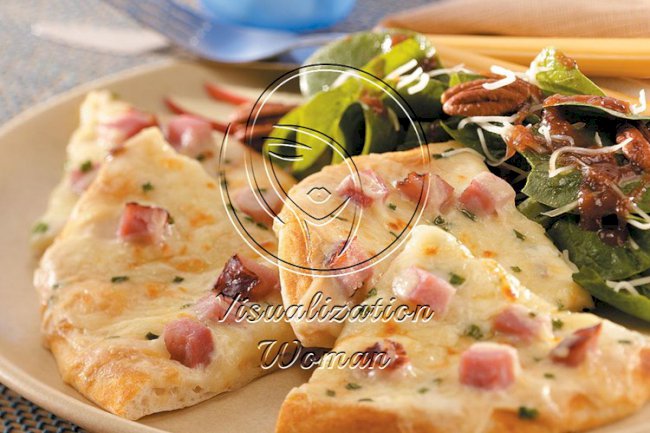 Ham ‘n’ Cheese Pizzas