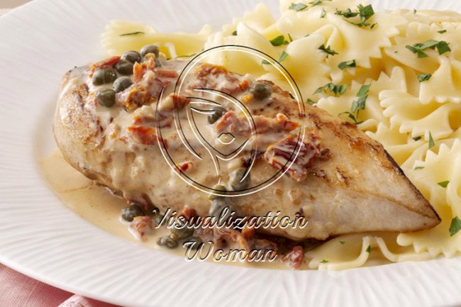 Chicken with Garlic-Caper Sauce