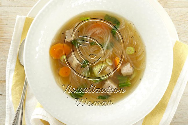 Asian Pork and Noodle Soup