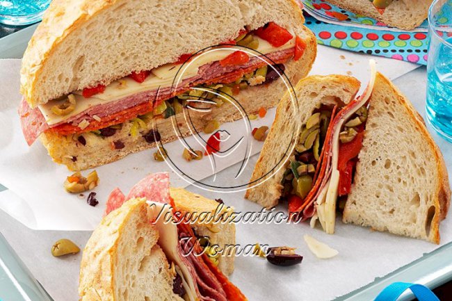 Sicilian Overstuffed Sandwich Wedges