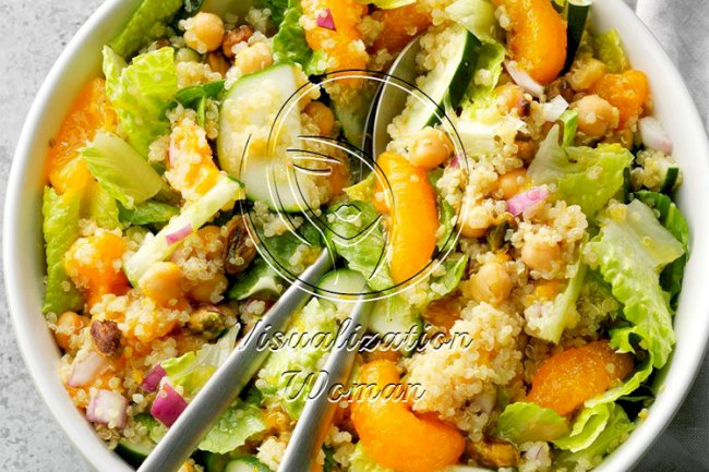 Orange-Pistachio Quinoa Salad