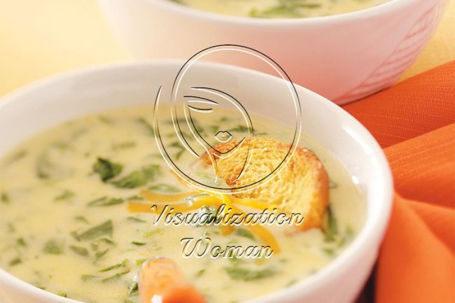 Cream of Spinach Cheese Soup
