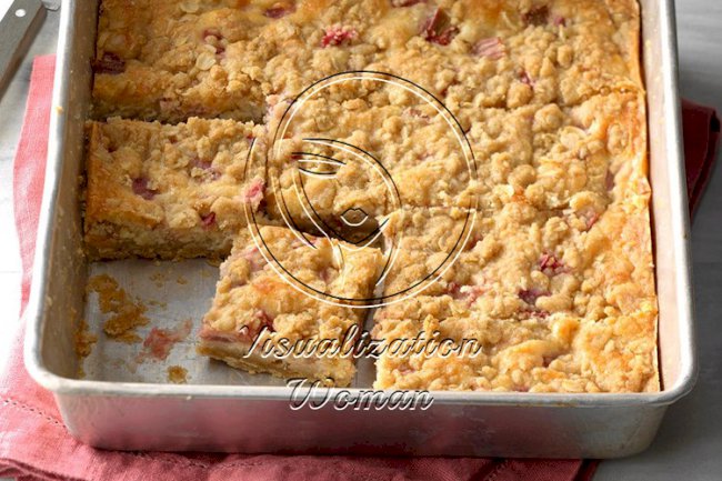 Rhubarb Cheesecake Squares