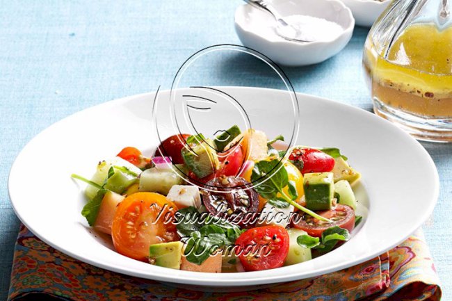 Summertime Tomato-Melon Salad
