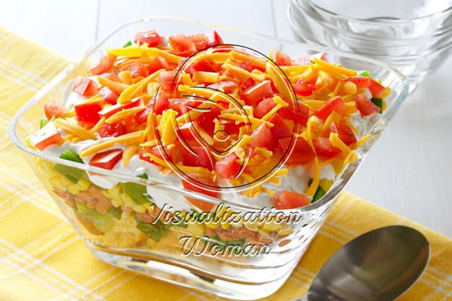 Cornbread Layered Salad