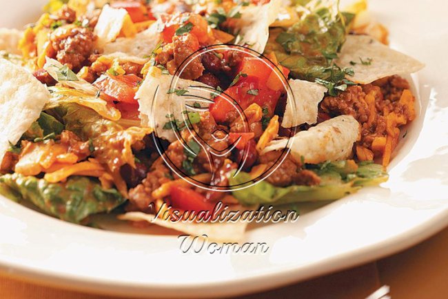 Ground Pork Taco Salad