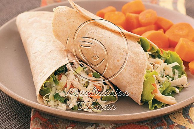 Asian Chicken Salad Wraps
