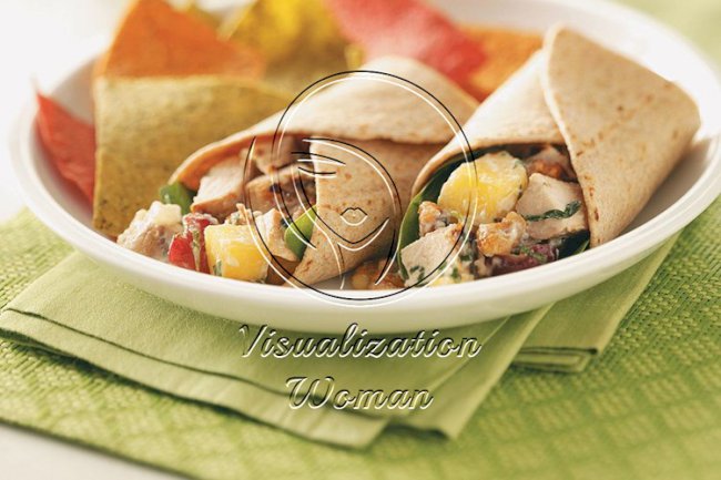 Grilled Chicken Salad Wraps