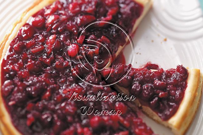 Festive Cranberry-Topped Cheesecake