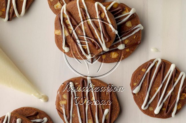 Slice & Bake Chocolate Pecan Cookies