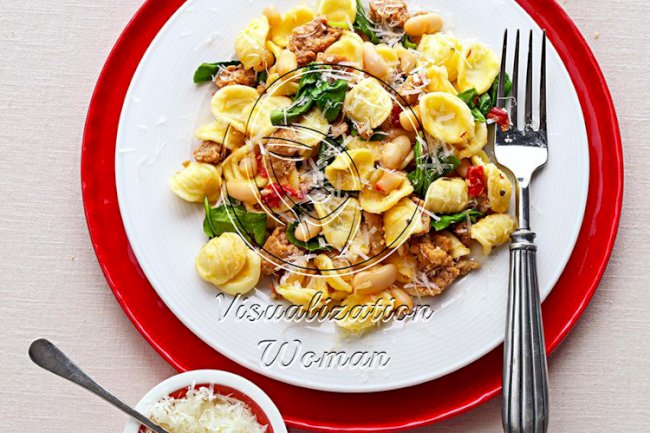 Turkey Sausage & Spinach Orecchiette