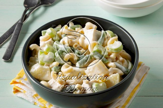 Hawaiian Chicken Macaroni Salad