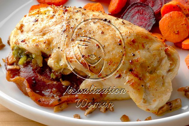 Pancetta and Mushroom-Stuffed Chicken Breast