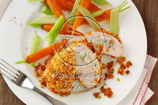 Crispy Buffalo Chicken Roll-Ups for Two