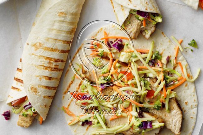 Jamaican Jerk Turkey Wraps