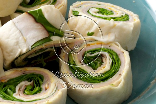 Mandarin Turkey Pinwheels