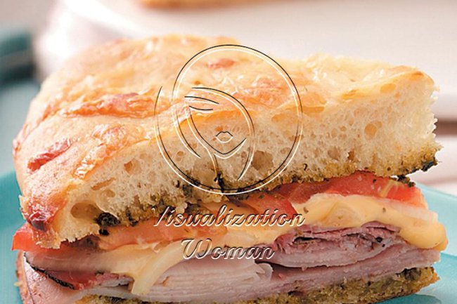 Baked Deli Focaccia Sandwich