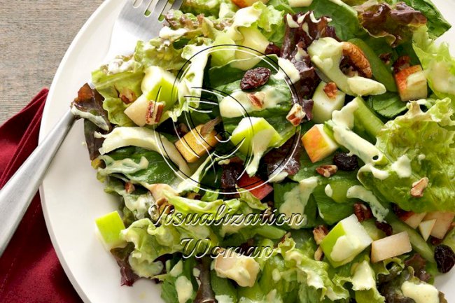 Harvest Salad with Lime-Curry Dressing