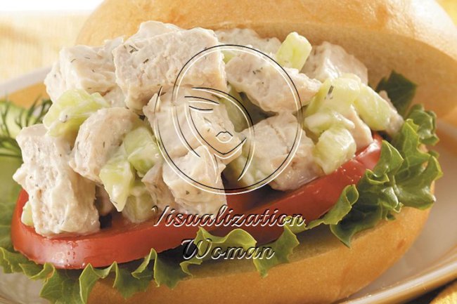 Cucumber Chicken Salad Sandwiches