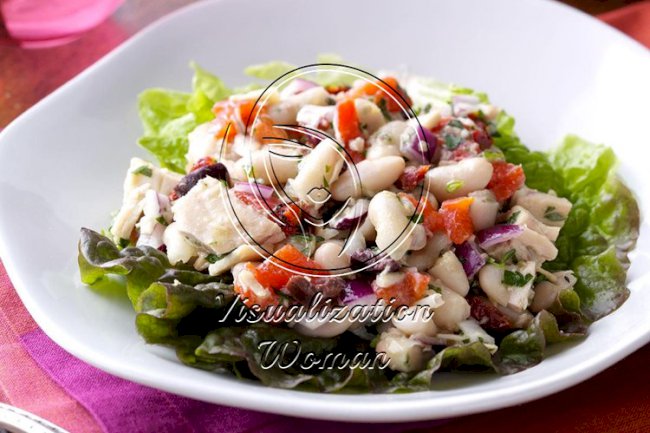 White Bean Tuna Salad with Vinaigrette